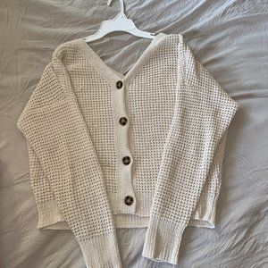 Off White/Cream Sweater Cardigan